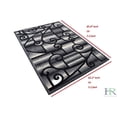 thumbnail image 4 of Handcraft Rugs-Modern Contemporary Living Room Rugs-Abstract Carpet with Geometric Swirls Pattern-Black/White/Gray/Ivory (5x7 feet), 4 of 7