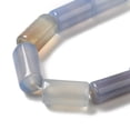 thumbnail image 4 of 1 Strand Natural Agate Beads Strands Dyed & Heated Column Light Steel Blue 8~8.5x14.5~16mm Hole: 1.6mm about 12pcs/strand, 4 of 4