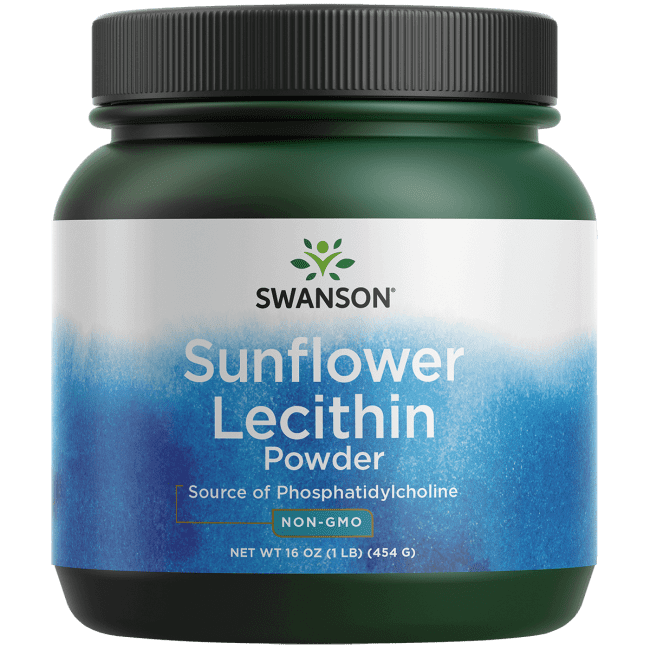 Swanson Nongmo Sunflower Lecithin Powder, 16 oz.