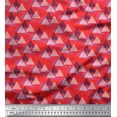 thumbnail image 1 of Soimoi Rayon Crepe Fabric Triangle Small Printed Fabric 1 Yard 46 Inch Wide, 1 of 1