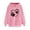 Pink, variant on LEAVINGSUO Winter Clothes Woman Women's Print Winter Hoodie Pullover Tops Long Sleeved Comfortable Sweatshirt
