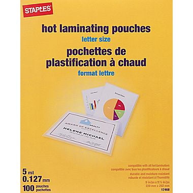 staples pouches laminating mil letter pack thermal dialog displays option button additional opens zoom reviewsnapshot write