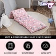 thumbnail image 2 of Loungie Unicorn Light Pink Bean Bag Covers - Microfiber | Nap Mat | Requires 5 Standard Twin Size Pillows 88"x26", 2 of 8