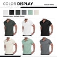 thumbnail image 5 of Iceglad Polo Shirts for Men Short Sleeve Soft Cotton Collared Shirt, 5 of 6