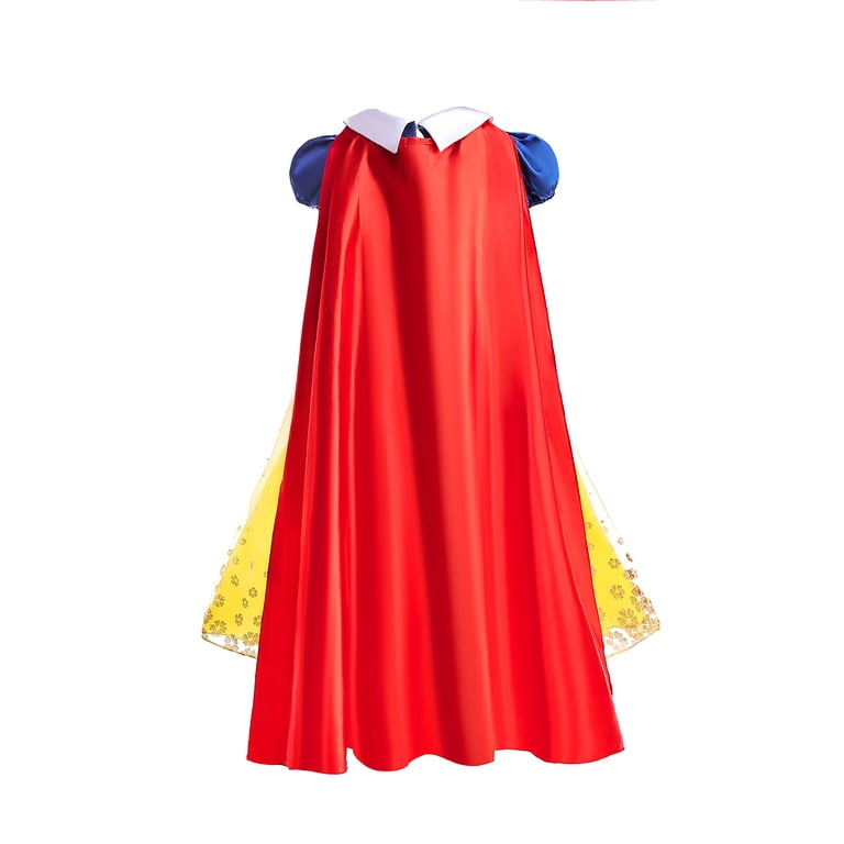 Dressy Daisy Girls Snow Queen Costume Dress - Long Sleeve Princess Gown With Train For Halloween, Birthday, Dress-Up 4 thumbnail image