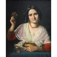thumbnail image 3 of Wilhelm Marstrand 15x18 Black Modern Framed Museum Art Print Titled - A Roman Woman in Fancy Dress (1847), 3 of 5