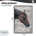 thumbnail image 4 of Stupell Industries Rustic Lodge Mother Horse Grazing in Meadow Black Framed Giclee Art, 12 x 18, by Nathan Larson, 4 of 8