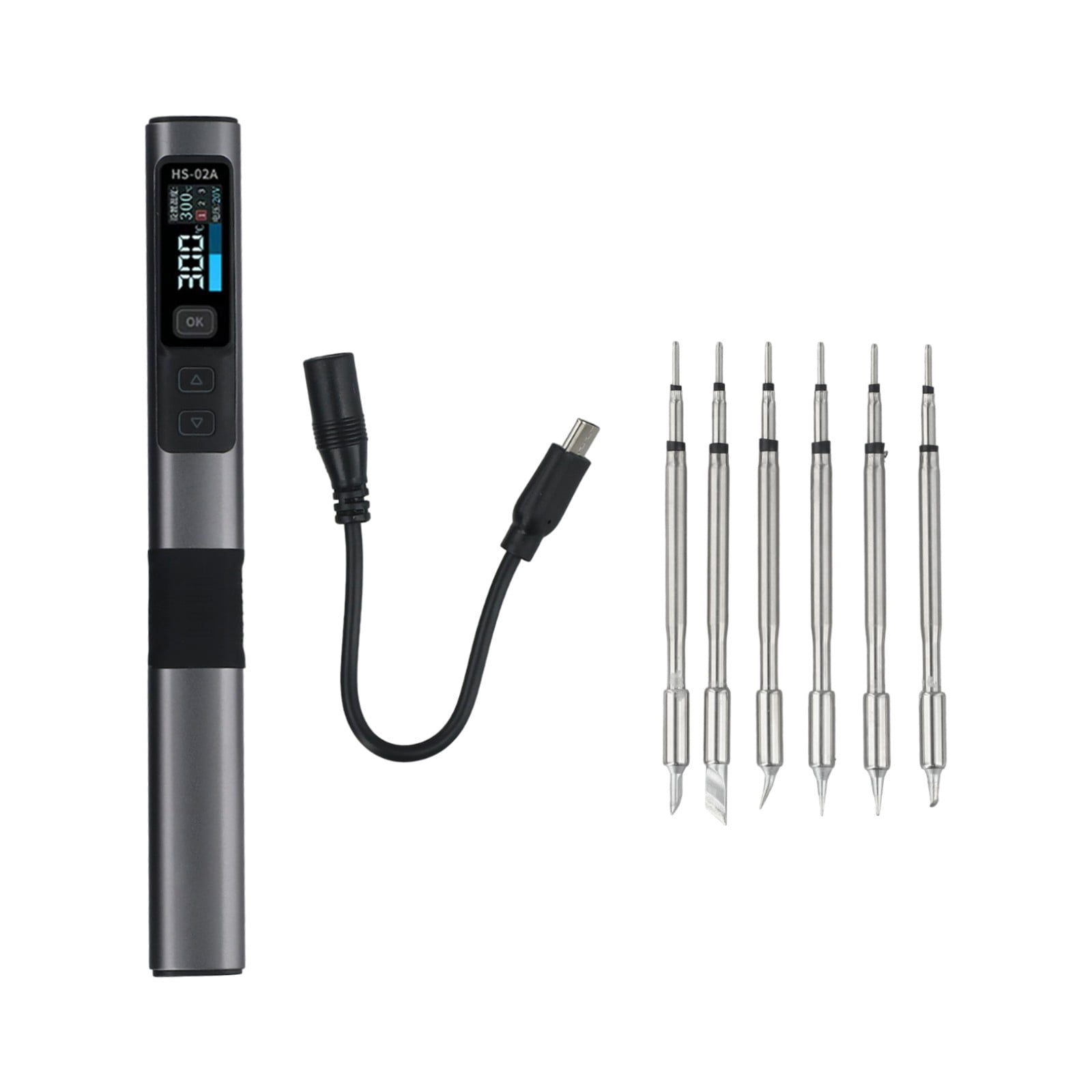 For FNIRSI HS02A Soldering Iron DC9-24V PD QC DC Multi-Protocol 9W-100W Constant Temperature Kits Soldering Iron