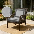 thumbnail image 2 of Outdoor Patio Cushion Covers 4 Pack Grey Vintage Patio Chair Cushion Covers with Ties and Zipper Abstract Art Black Greek Key Waterproof Outdoor Seat Cushion Covers for Patio Furniture 22"x20", 2 of 9
