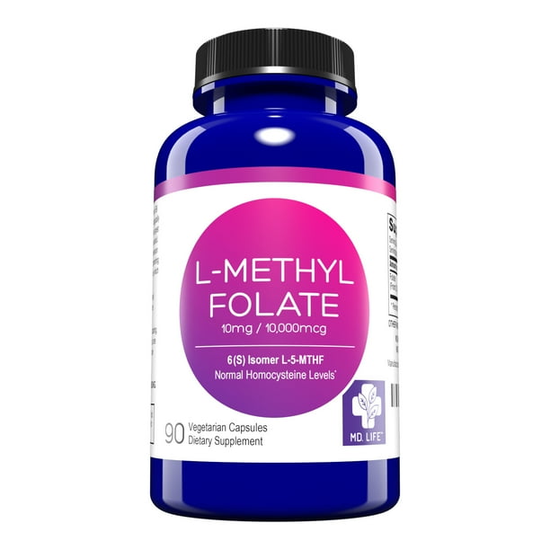 MD.Life 5MTHF LMethylfolate Active Folate 90 Capsules