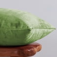 thumbnail image 4 of Home Soft Things Textured Velvet Pillow Covers (Set of 2), - Calla Green - 14" x 26", 4 of 6