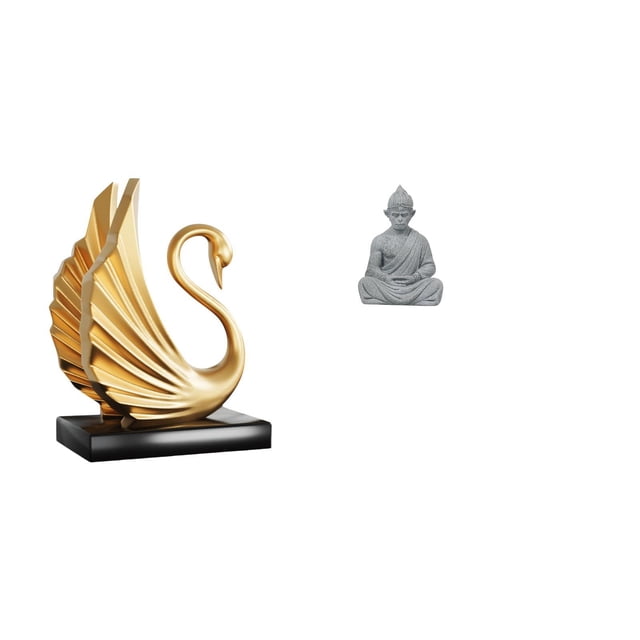 estatua de resina de cisne,Figuras de cisne,estatuas,decoración del hogar,fiesta de bodas,Estatua de mono,Estatua de Buda Mono para Interiores y Exteriores Budista,Figuras en miniatura
