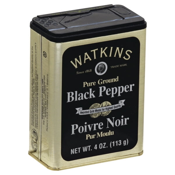 Watkins Gourmet Spice Tin, Pure Ground Black Pepper