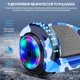 thumbnail image 2 of Hoverboard Patinete Electrico con Bluetooth Con luces Led y barra para sostenerse color Azul, 2 of 9