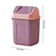 thumbnail image 3 of CaiYueKe Swing Lid Trash Can Odor Control Small Garbage Bin Plastic Wastebasket with Inner Ring for Kitchen Bathroom Office Desk Side Space Saving, 3 of 7