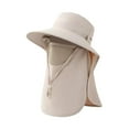 thumbnail image 2 of Sombrero para el sol, gorra de playa portátil, visera transpirable, gorra de pesca de verano para acampar en la playa Caqui, 2 of 9