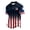 #004#-Deep Red, variant on Usa Flag Shirts for Men: Usa Flag 1776-2026 Patriotic Henry Neck Sweatshirt Short Sleeve Patriotic Usa Graphic Tops for Men Red L