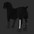thumbnail image 1 of 1 par de abrazadera para pata traera para perro, envoltura reflectante para junta de corvejón ,, L Rojo Azul Negro - Negro Yinane Rodilleras para mascotas, 1 of 8