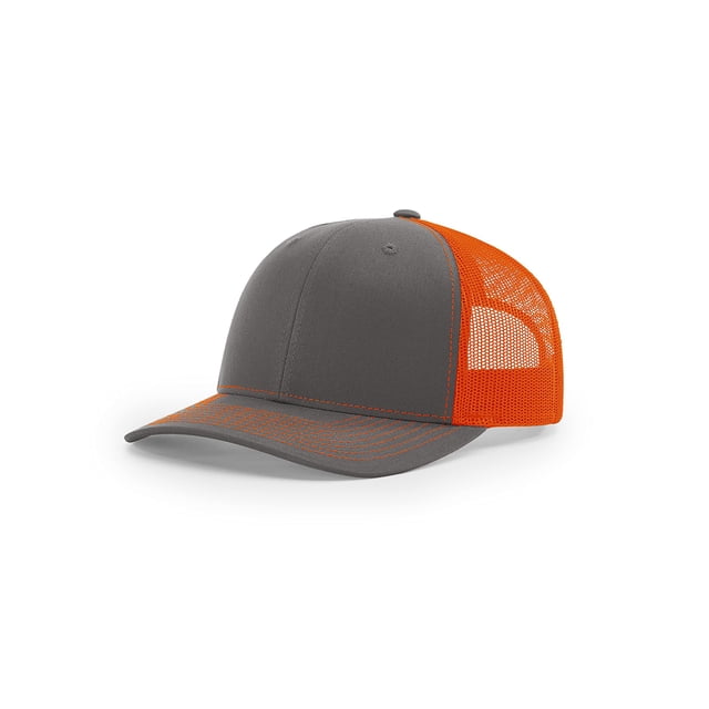 Gorra de béisbol Richardson 112 Trucker OSFA Carbón/Naranja