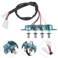 thumbnail image 2 of Shisuyan 1 Set Range Hood Control Keyboard Switch Piano Type 4-Buttons Range Hood Push Button Switch for Kitchen Appliance Accessories, 2 of 8