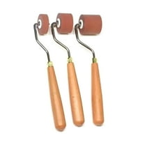 BQBQERT Wood Handle Rubber Printmaking Roller Wallpaper Roller Painting Tool