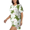 thumbnail image 5 of Sigee Cute Turtle for Sleepwear Casual Pjs with Pockets Women's Pajamas Sets Shorts 2 Piece Short Sleeve Lounge Sets 4X-Large, 5 of 9