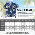 thumbnail image 4 of Netecom Blue Black Lacrosse Hawaiian Shirt for Men, Tropical Style, Button Down Summer Beach Short Sleeve, S-5XL, 4 of 6
