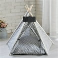 thumbnail image 4 of Tente Tipi pour Animal, Maison Lavable pour Chien et Chat avec Coussin, 4 of 10