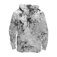 thumbnail image 5 of Tie Dye Men's Hoodies Oversized Graphic Athletic Mens Sweatshirt Long Sleeve Drawstring Hood with Pockets Black L, 5 of 5