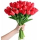 thumbnail image 3 of 15 tulipanes artificiales de seda de tacto real para decoración del hogar, Día de la Madre, primavera, boda, ramos, arreglos florales., 3 of 8