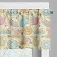 thumbnail image 5 of Ambesonne Tea Party Valance & Curtain, Retro Cupcakes Mugs, 55"x45", Multicolor, 5 of 6