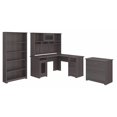 thumbnail image 1 of Scranton & Co Meuble Cabot Bureau en L avec Huche et Rangement en Gris Chiné, 1 of 10