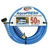 Valterra W01-9600 AquaFresh High Pressure Drinking Water Hose with Hose Savers - 5/8" x 50', Blue