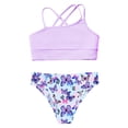 thumbnail image 5 of Zaldita Kids Girls Beachwear Swimsuits Printed Swimming Bathing Suit 3 Pieces Quick Dry Swimwear Butterfly 8, 5 of 7