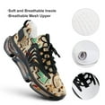 thumbnail image 4 of Snowman Christmas Tree Elk Fashion Women's Nurse Shoes Casual Flat Sneaker Print Ladies Lace Up Light Walking Shoe Breathable Footwear, 4 of 8