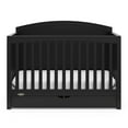 thumbnail image 6 of Graco Bellwood 5-in-1 Convertible Crib with Drawer and Premium Crib & Toddler Mattress Bundle, Black, 6 of 12