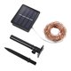 thumbnail image 1 of Cadena de lámpara 5M / 16.4ft 50 LED Luces de cadena con energía solar Lámpara de alambre de cobre solar Luces de hadas para patio al aire libre Jardín Patio Decoración de fiesta de bodas de 1 1, 1 of 5