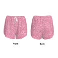 thumbnail image 3 of Fuzoiu Glitter Print Women's Athletic Shorts, Double-Layer Running Shorts with Pocket,Women's Workout Shorts for Yoga, Gym, and Workouts-Large, 3 of 7