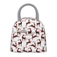 thumbnail image 1 of Fotbe Christmas Plaid Moose Bolsa de Almuerzo con Estampado, Lonchera Aislada, Contenedor de Comida Reutilizable Tipo Cooler a Prueba de Fugas, 1 of 6