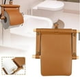 thumbnail image 4 of Paper Rack Wooden Without Hole Stick Paper Leather Towel Can Cover Towel Bathroom Products, 4 of 9