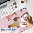 thumbnail image 4 of Long Mouse Pads for Desk,Colorful Funny Dachshund Desk Mats on Top Of Desks, Desk Mouse Pad Extra Large with 3mm Non-Slip Base and Stitched Edge for Gaming,Office,Work,Home 31.5"x11.8", 4 of 6