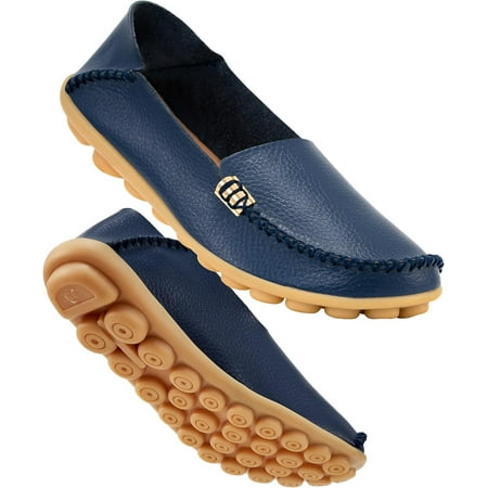 

Omagie Women s Comfortable Loafers Casual Round Toe Moccasins Wild Driving Flats Soft Walking Shoes Women Slip On