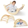thumbnail image 1 of Gymax 2-in-1 Arch Rocker with Soft Cushion Double-Sided Climbing Arch for Toddlers, 1 of 9