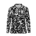 thumbnail image 4 of Yuyamidu Gray Camo Women Long Sleeve Golf Shirt Athletic Tennis Shirts Golf Print Hiking Running Workout T-shirts Lightweight Pullover Golf Clothes Size L, 4 of 8
