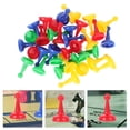 thumbnail image 3 of KAKOWELY Board Game Pieces 40pcs Small Chess Pieces Plastic Small Chess Pieces Chess Board Game Accessory0.91"X0.59"X0.59", 3 of 5