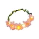 thumbnail image 2 of Tocado de corona floral para niñas, corona de flores para disfrazarse, fotografía escénica, viajes Rosa, 2 of 8