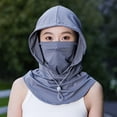 thumbnail image 2 of Women's Full Coverage Hooded Sun Hat with Face Mask Breathable Mesh UV Protection for Summer Outdoor Sports Travel Vacation Holiday, 2 of 3