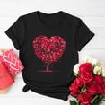 thumbnail image 1 of Fankiway T-Shirt à Manches Courtes Imprimé Col Rond Mode pour Femmes Ensemble de Vêtements Décontractés pour Femmes 2 Pcs, 1 of 4