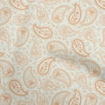 thumbnail image 1 of oneOone Velvet Peach Fabric Asian Paisley Craft Projects Decor Fabric Printed By The Yard 58 Inch Wide, 1 of 5