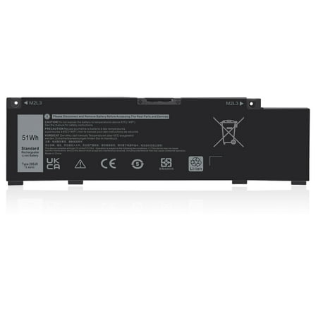 266J9 Laptop Battery Compatible with Dell Inspiron 5490 Ins 15PR-1545W 1548BR 1645W 1648BR 1742BR 1742W 1748BR G3 3500 3590 G5 5500 5505 Serie 0415CG C9VNH 0PN1VN 0M4GWP MV07R 11.4V 51Wh